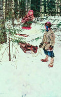 Nikolay Bogdanov Belsky Winter 1920 Fine Art Print