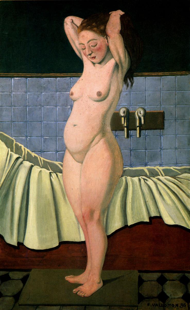Felix Vallotton Woman Arranging her Hair in the Bath 1897 Fine Art Print