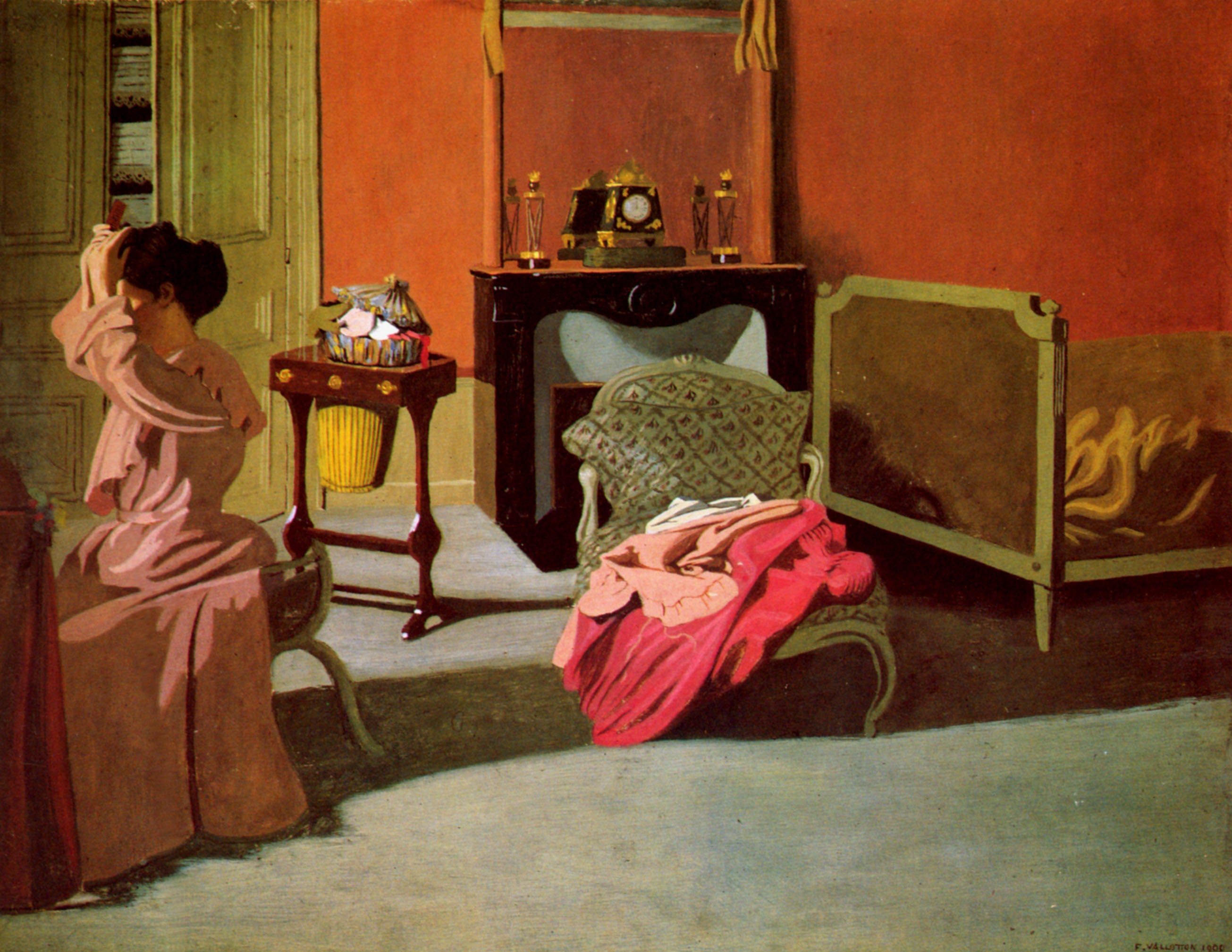 Felix Vallotton Woman Arranging her Hair 1900 Fine Art Print