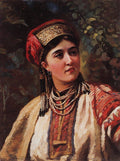 Konstantin Makovsky Woman in a National Costume 1879 Fine Art Print