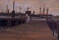 William Merritt Chase Woman on a Dock 1886 Fine Art Print