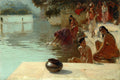 Edwin Lord Weeks Woman's Bathing Place I Oodeypore, India 1895 Fine Art Print