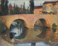 Henri Martin Woman Washing Clothes in River 1902 Fine Art Print