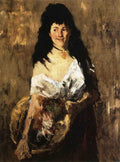 William Merritt Chase Woman with a Basket 1875 Fine Art Print