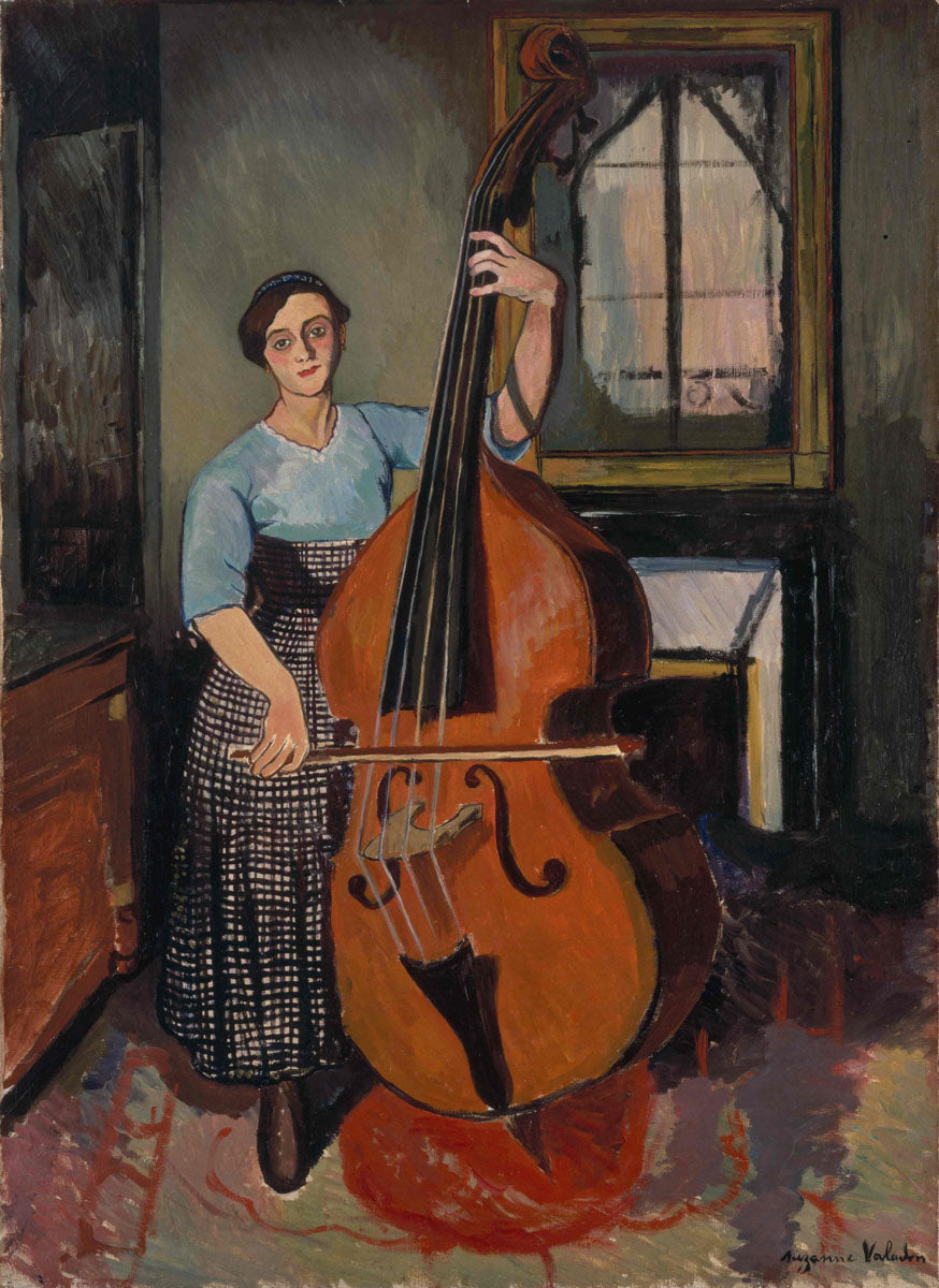 Suzanne Valadon Woman with a Double Bass 1908 Fine Art Print
