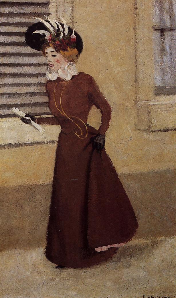 Felix Vallotton Woman with a Plumed Hat 1895 Fine Art Print
