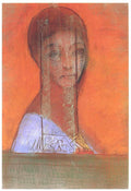 Odilon Redon Woman with Veil 1895-1899 Fine Art Print