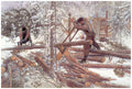 Carl Larsson Woodcutters in the Forest 1906 Fine Art Print