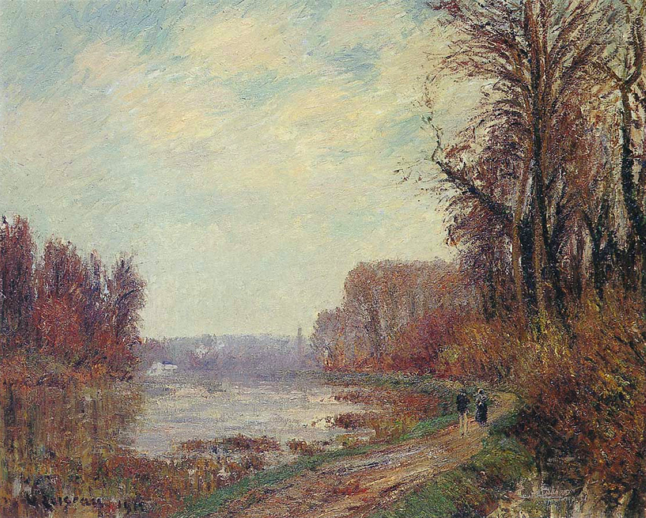 Gustave Loiseau Woods by the Oise River 1919 Fine Art Print