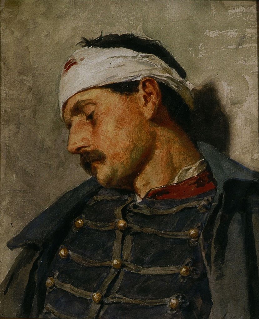 Albrecht Anker Wounded Soldier 1870 Fine Art Print