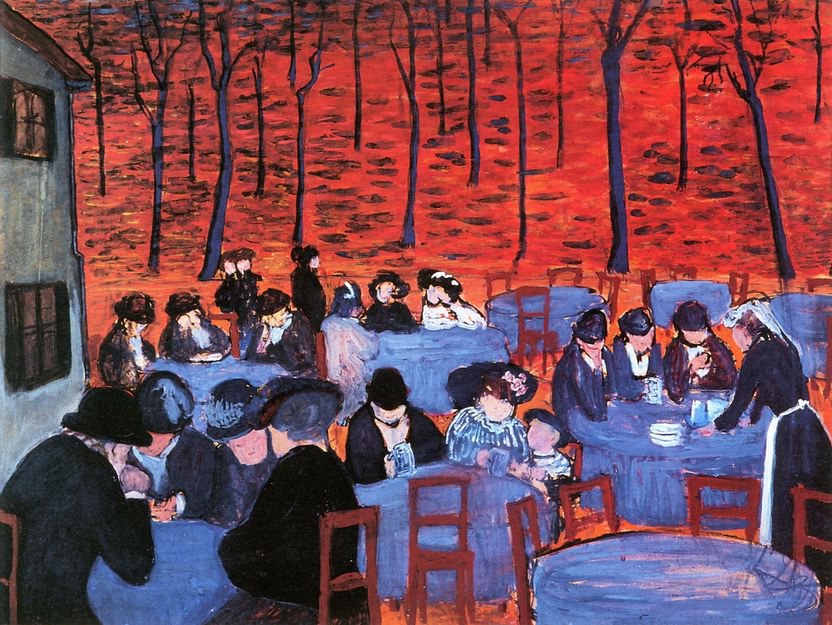 Marianne von Werefkin Beer Garden 1907 Fine Art Print