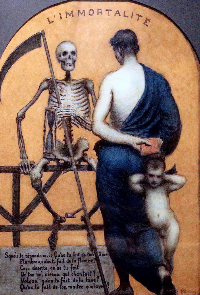 Xavier Mellery Immortality 1890 Fine Art Print