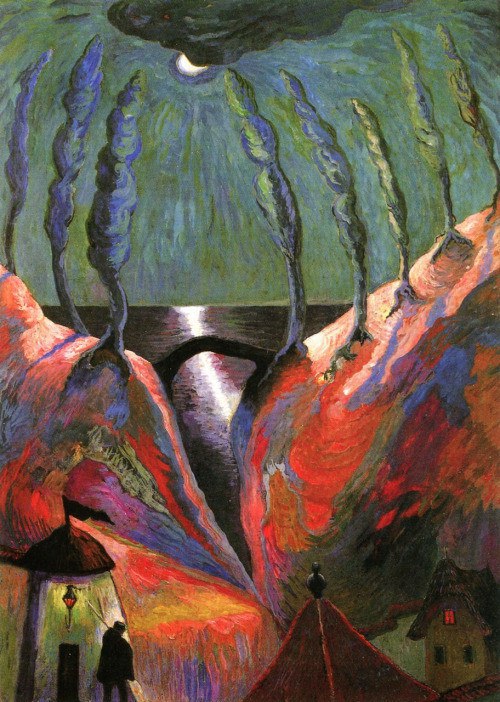 Marianne von Werefkin Fantastic Night 1917 Fine Art Print