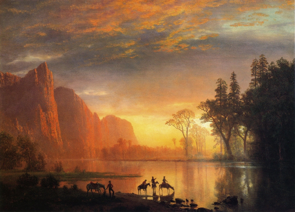 Albert Bierstadt Yosemite Valley Sunset 1865 Fine Art Print