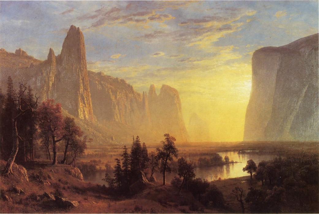 Albert Bierstadt Yosemite Valley, Yellowstone Park 1868 Fine Art Print