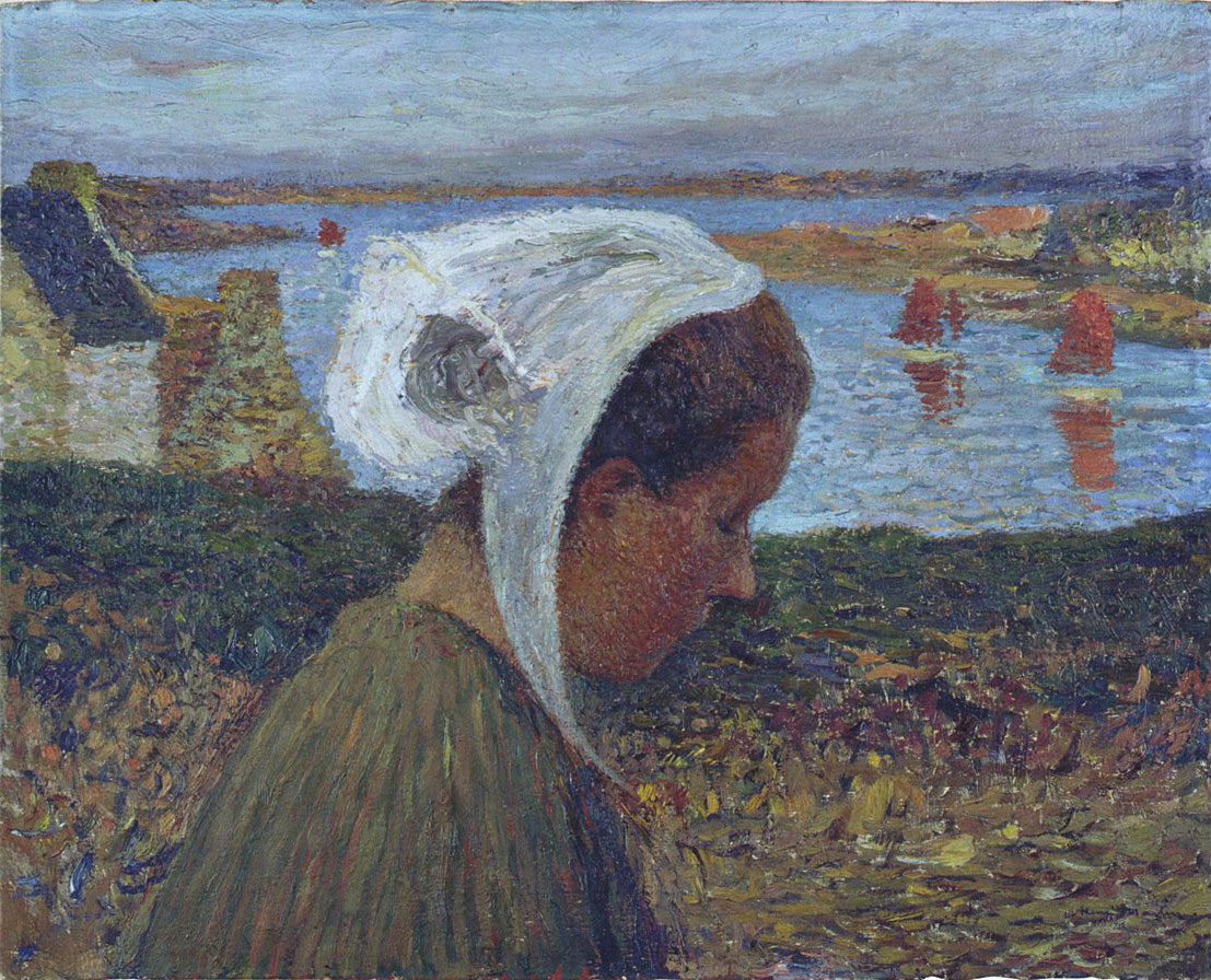 Henri Martin Young Breton at the Seaside 1886 Fine Art Print