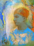 Odilon Redon Young Girl Facing Left 1900 Fine Art Print