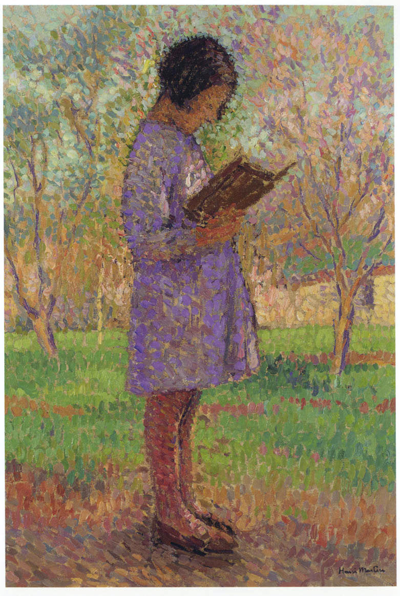 Henri Martin Young Girl Reading 1889 Fine Art Print
