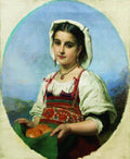 Konstantin Makovsky Young Italian with Sour Oranges 1870 Fine Art Print