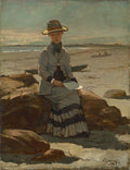 Willard Metcalf Young Lady on the Beach 1878 Fine Art Print
