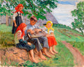 Nikolay Bogdanov Belsky Young Musicians (Young Musician) 1920 Fine Art Print