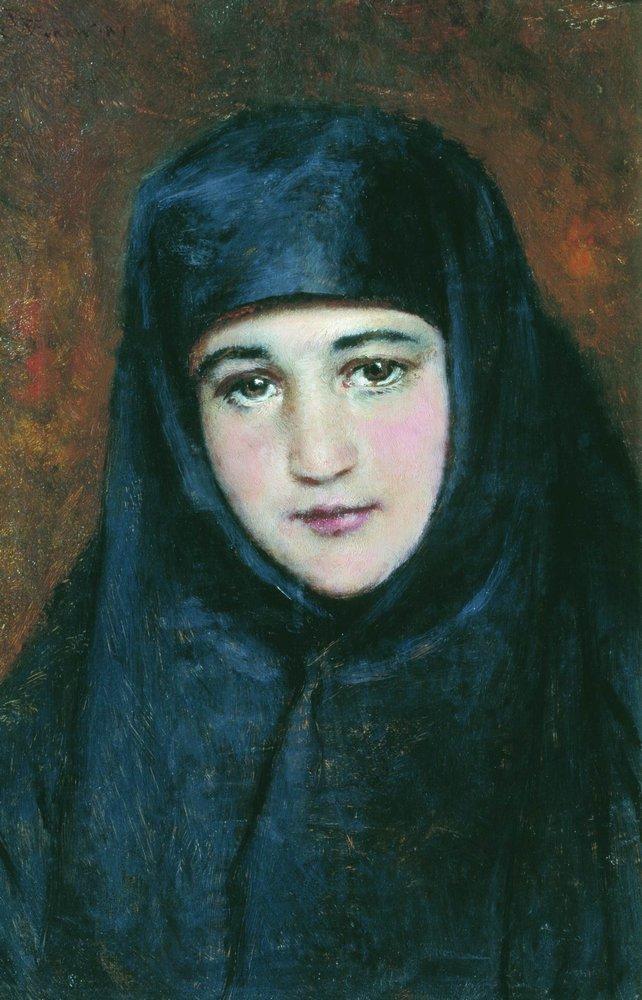 Konstantin Makovsky Young Nun 1887 Fine Art Print