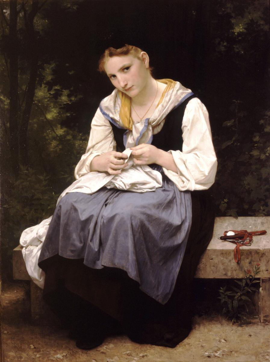 William-Adolphe Bouguereau Young Worker 1869 Fine Art Print
