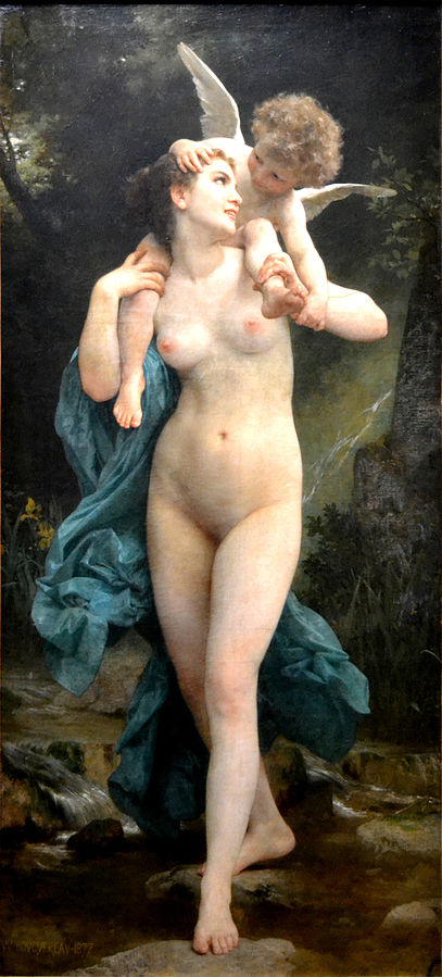 William-Adolphe Bouguereau Youth and Love 1877 Fine Art Print