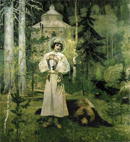 Mikhail Nesterov Youth of St. Sergius 1897 Fine Art Print