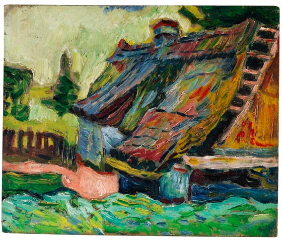 Max Pechstein Zerfallenes Haus 1906 Fine Art Print