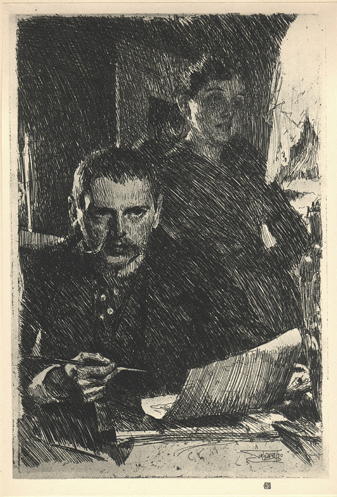 Anders Zorn Zorn and His Wife 1890 Fine Art Print