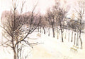 Vasily Surikov Zubovsky Boulevard in Winter 1881 Fine Art Print