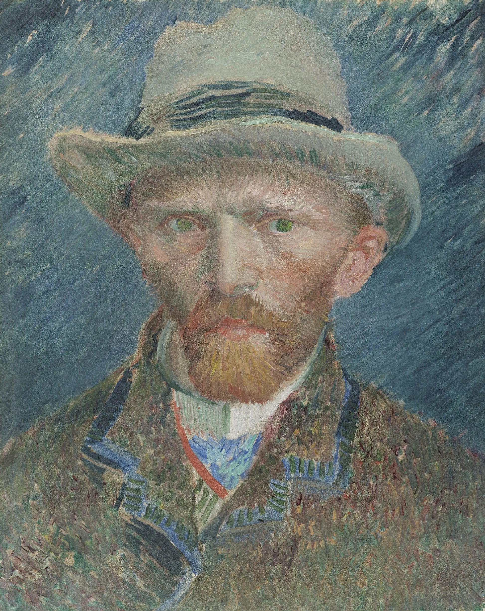 Self Portrait of Vincent van Gogh (1887) Dutch Master - 17" x 22" Fine Art Print Jakero77