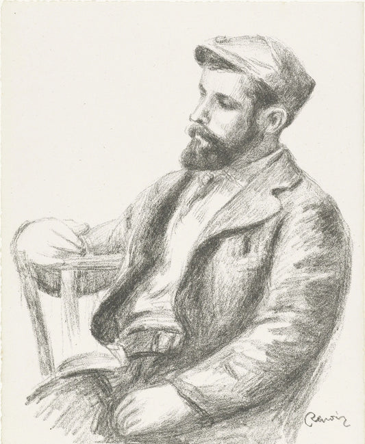 Artist Louis Valtat Portrait by Pierre Auguste Renoir (1904-05) 17" x 22" Fine Art Print Jakero77