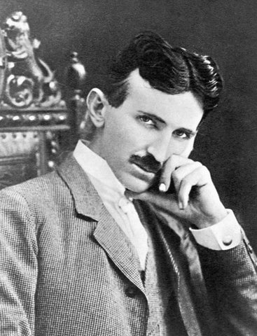 Nikola Tesla (1896) Serbian Inventor Futurist Physicist - 17" x 22" Fine Art Print