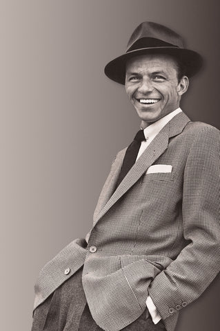 Frank Sinatra Celebrity Photograph Legendary Pose - 17" x 22" Fine Art Print