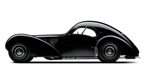 1938 Bugatti Type 57sc Atlantic Coupe Black Vintage - 17" x 22" Fine Art Print Jakero77