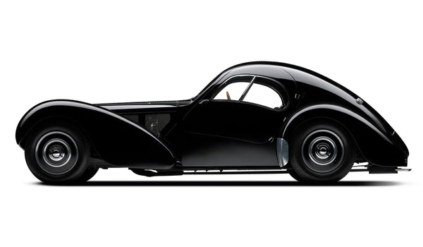 1938 Bugatti Type 57sc Atlantic Coupe Black Vintage - 17" x 22" Fine Art Print Jakero77