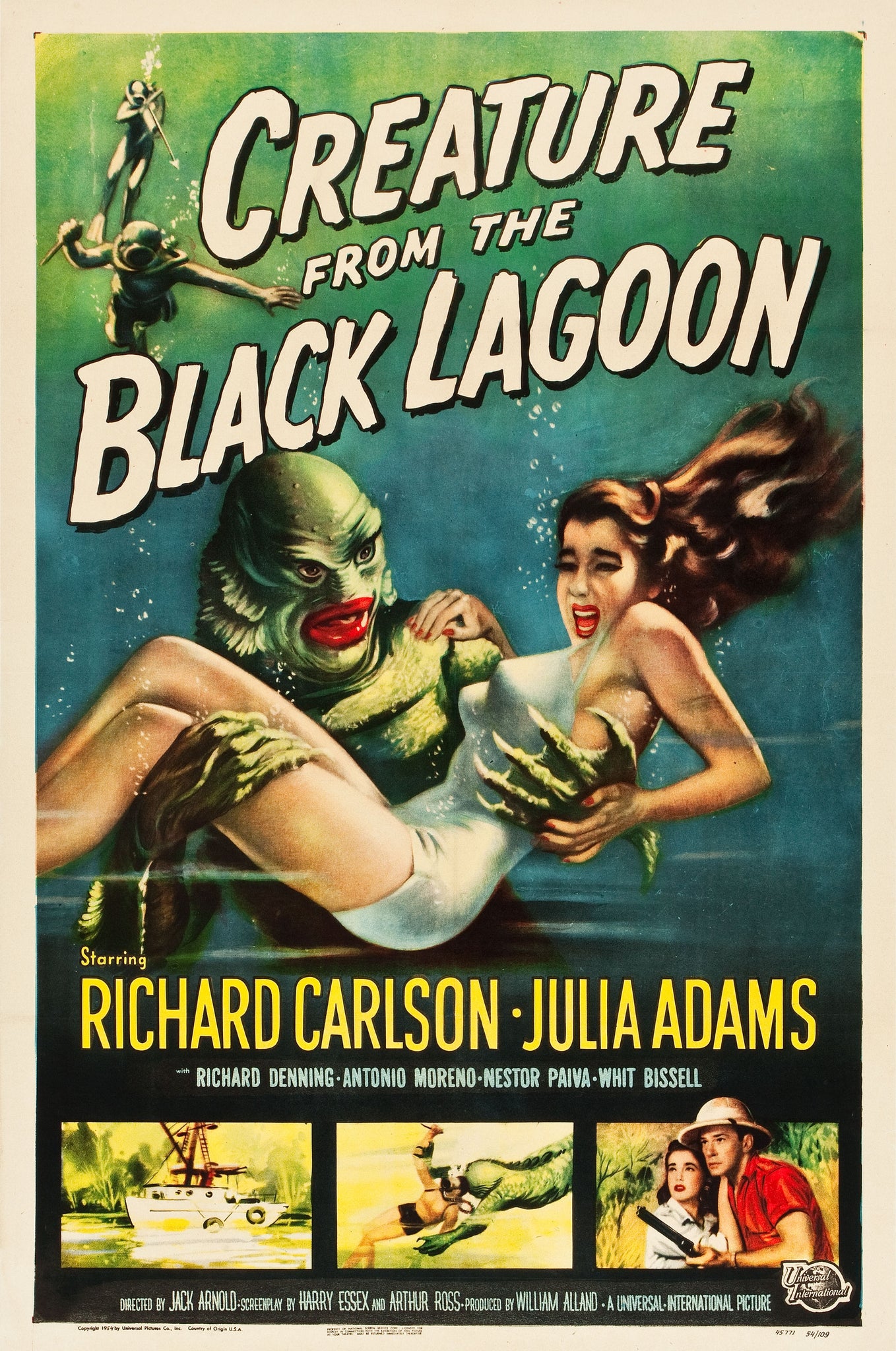 Creature From the Black Lagoon 1954 Movie Poster - 17" x 22" Fine Art Print