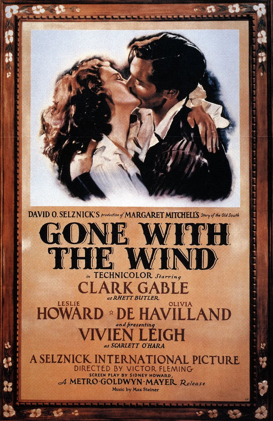 Gone With The Wind Movie Poster 1939 Vintage - 17" x 22" Fine Art Print Jakero77