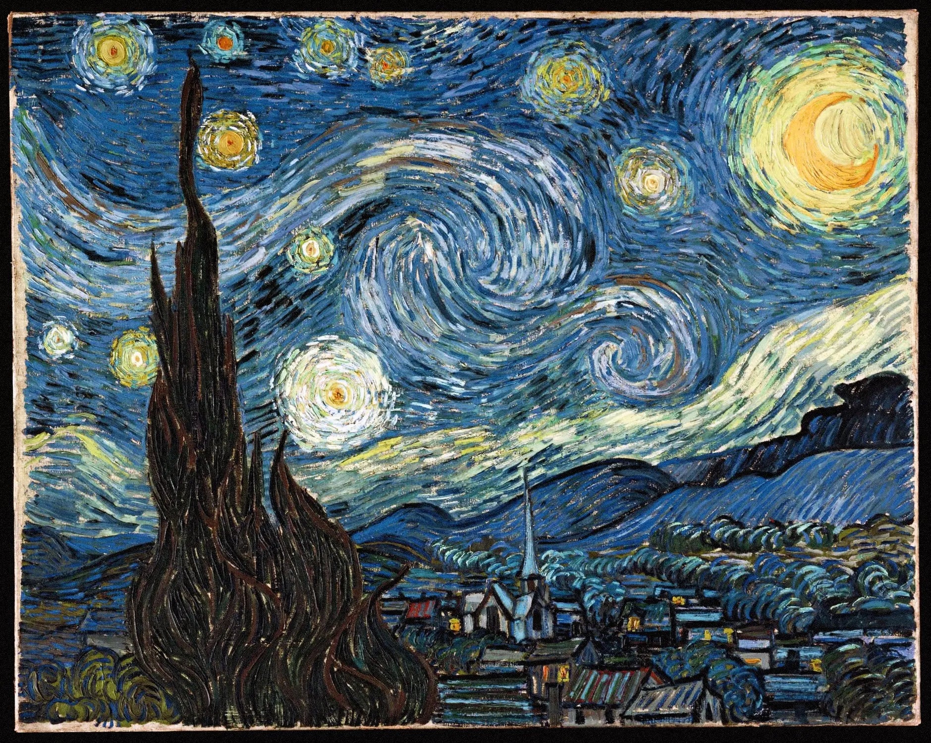 Vincent van Gogh The Starry Night 1889 - 17" x 22" Fine Art Print Jakero77