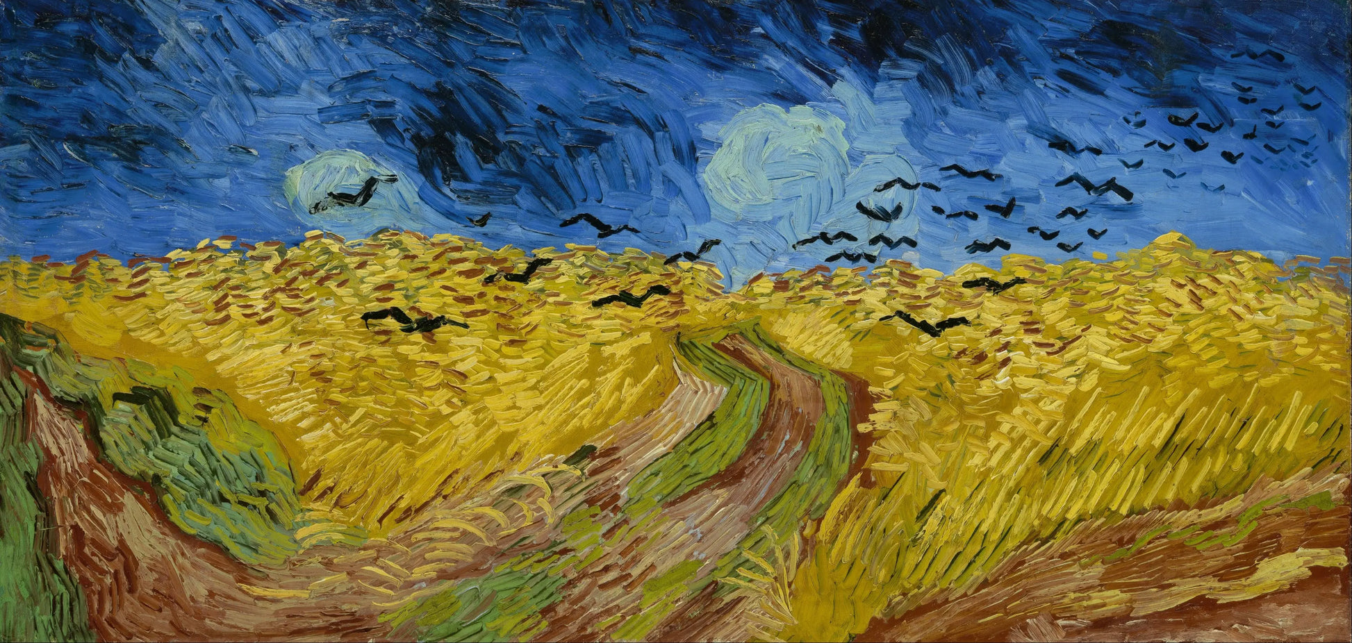 Vincent van Gogh Wheatfield With Crows 1890 - 17" x 22" Fine Art Print Jakero77