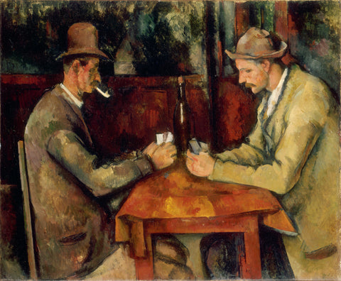 The Card Players Paul Cezanne 1895 - 17" x 22" Fine Art Print