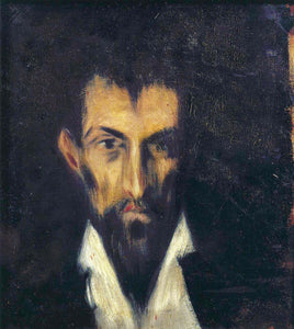 Head of a Man in El Greco style (1899) by Pablo Picasso - 17" x 22" Fine Art Print