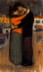 Lovers of the Street (1900) by Pablo Picasso - 17" x 22" Fine Art Print