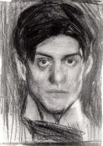 Self Portrait (1900) Pablo Picasso - 17" x 22" Fine Art Print