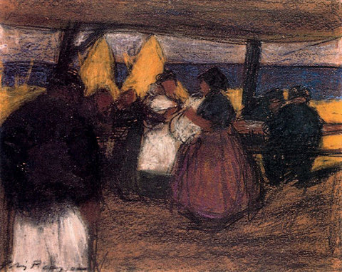 Snackbar in the Open Air (1900) Pablo Picasso - 17" x 22" Fine Art Print