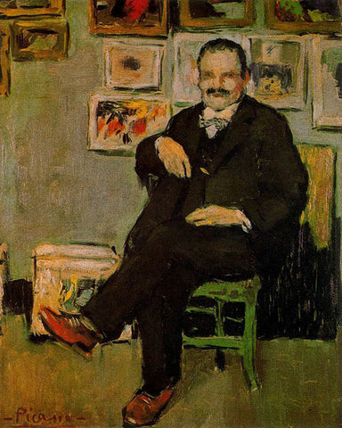 Portrait of Gustave Coquiot (1901) by Pablo Picasso - 17" x 22" Fine Art Print