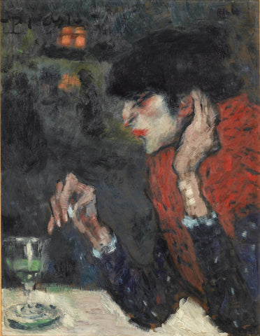 The Absinthe Drinker (1901) Signed Pablo Picasso - 17" x 22" Fine Art Print