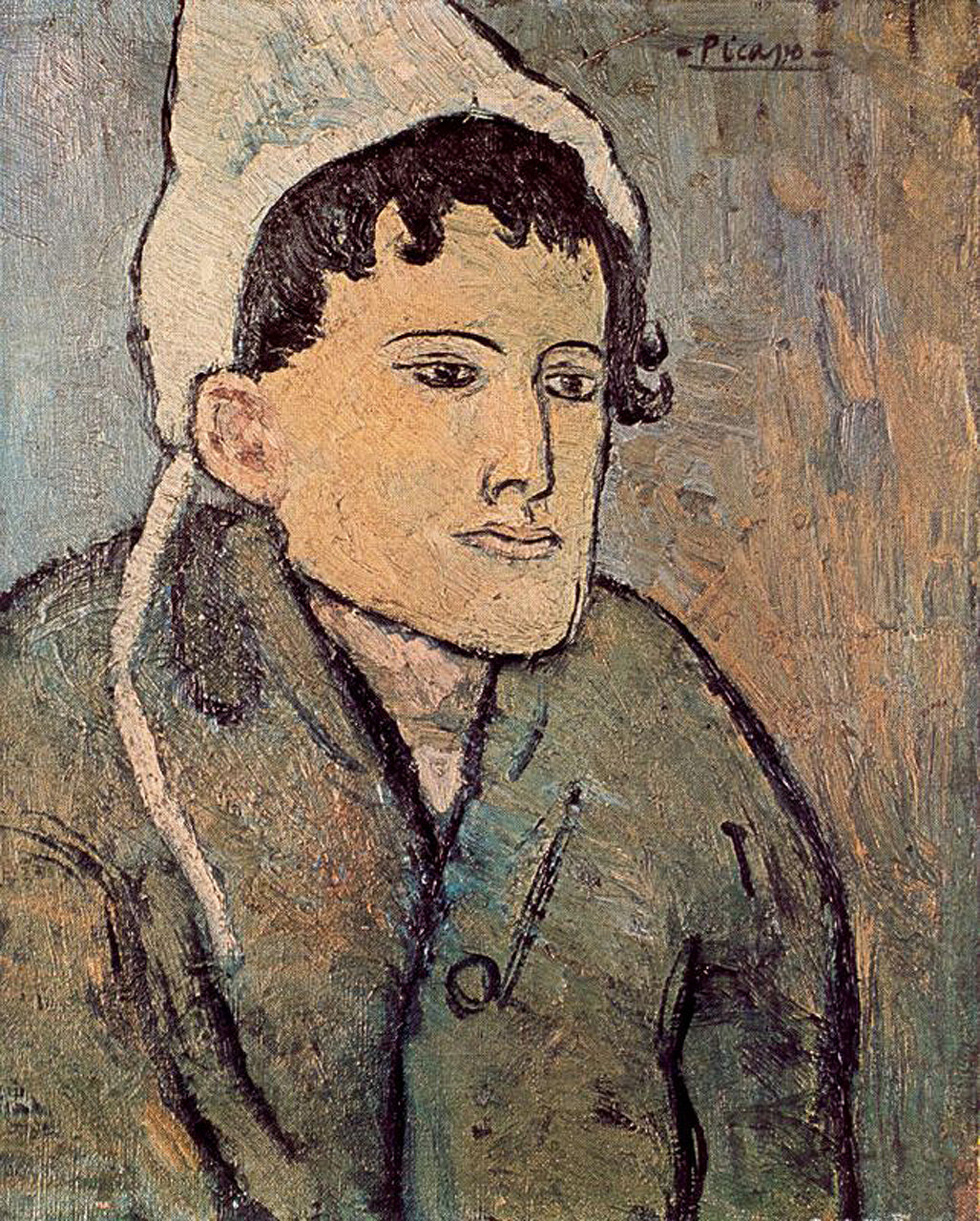 Woman with Cap (1901) Signed Pablo Picasso - 17" x 22" Fine Art Print